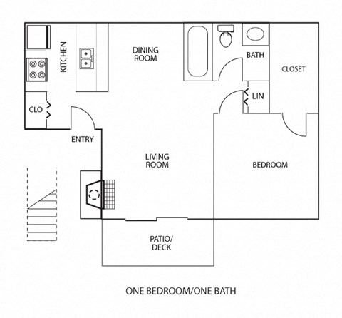 A1 floor plan of Preston Oaks in Dallas, TX